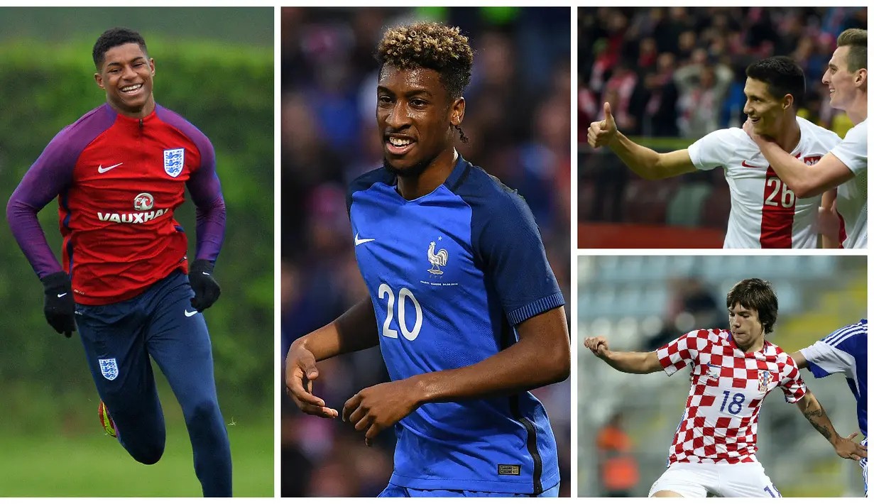 Inilah 10 pemain muda yang mungkin bisa bersinar di Piala Eropa 2016. (AFP)