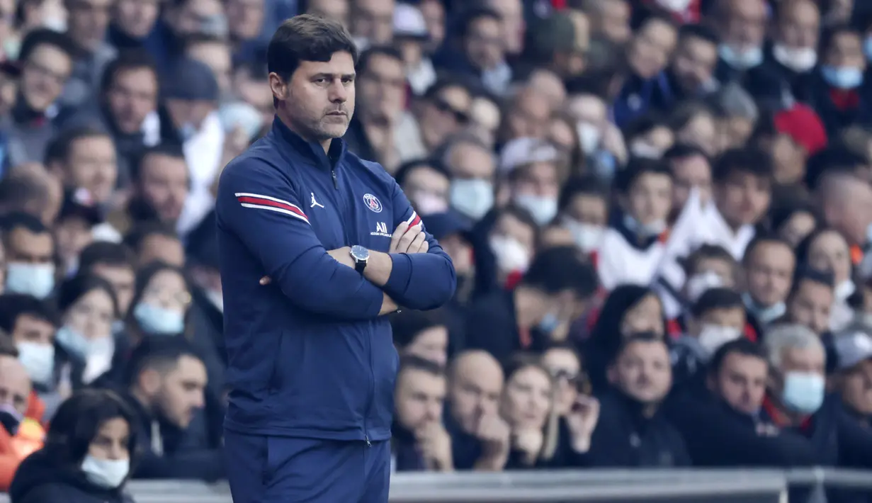 Kekalahan ini membuat rekor sempurna PSG tercoreng. Sebelumnya, PSG selalu memetik kemenangan pada delapan laga di Liga Perancis. (AP/Jeremias Gonzales)