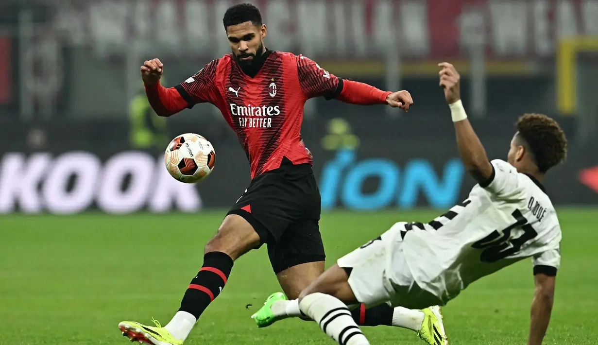 Gol kemenangan I Rossoneri tercipta berkat penampilan apik Ruben Loftus-Cheek yang berhasil mencetak dua gol pada menit ke-32 dan 47 sementara lainnya diciptakan Rafael Leao (52). (GABRIEL BOUYS/AFP)