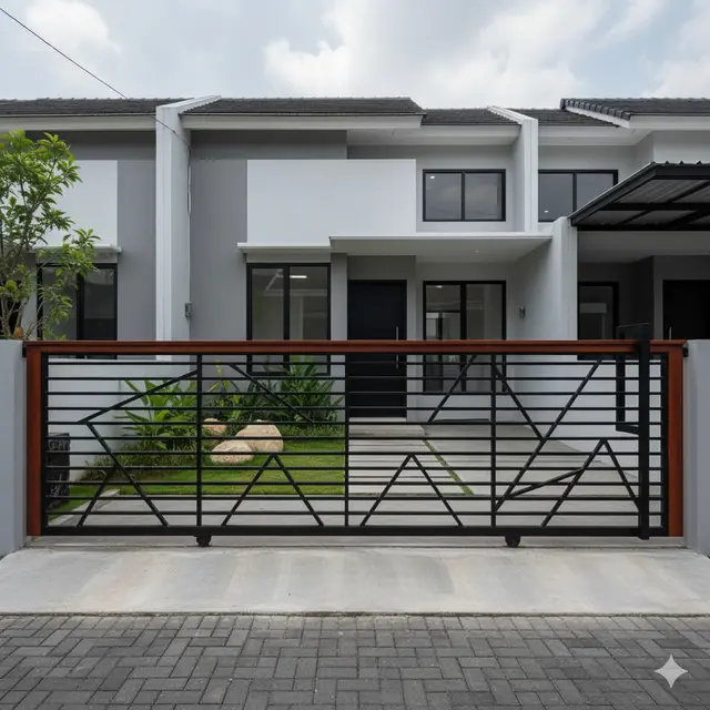 7 Model Pagar Besi Motif Geometris, Tampil Modern dan Estetis di Rumah Minimalis