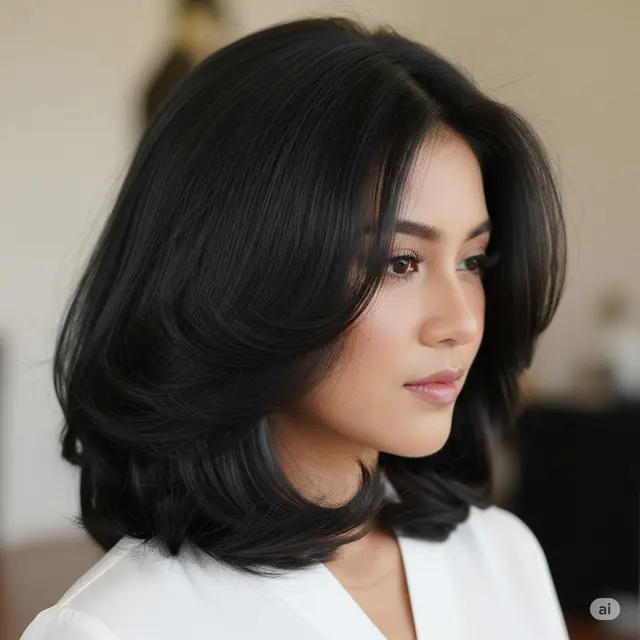 Gaya Rambut Terbaik untuk Tampak Lebih Tebal dan Bervolume. Foto: Gemini