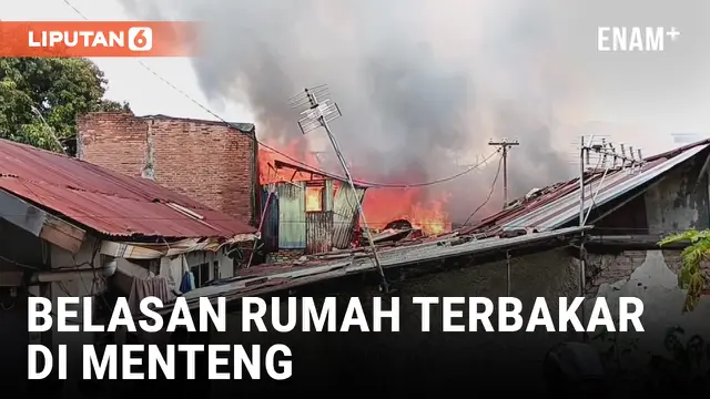 VIDEO: Kebakaran Landa Pemukiman Padat Penduduk di Menteng