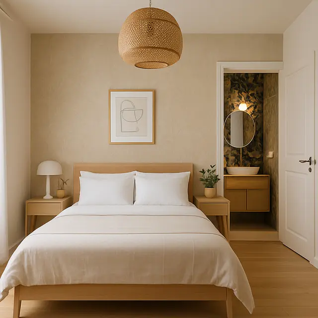 Inspirasi Kamar Tidur dengan Kamar Mandi