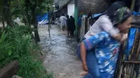 Sungai Cipeujeuh Meluap ke-4 Kali, Rumah Warga Terendam 