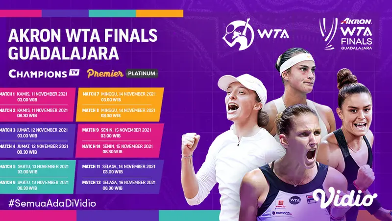 Live stream deals wta finals