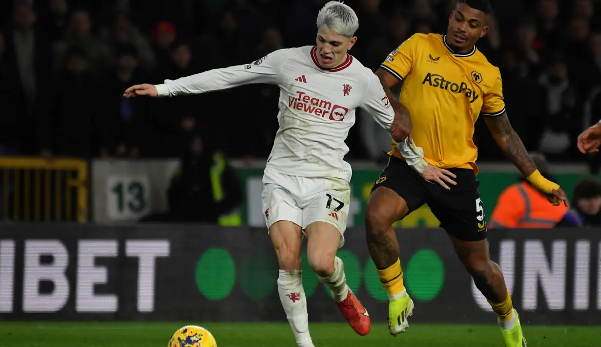 Dari laga ini, Manchester United naik ke posisi tujuh klasemen sementara dengan 35 poin, sedangkan Wolverhampton Wanderers tetap berada di posisi 11 dengan 29 poin. (AP Photo/Rui Vieira)