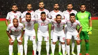 Tim nasional Tunisia pada November 2017. (AFP/Fethi Belaid)
