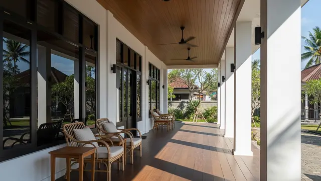 10 Inspirasi Rumah Minimalis di Kampung dengan Teras Luas buat Santai Sore