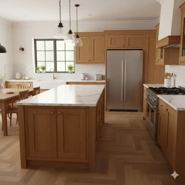 Inspirasi Dapur Klasik Sederhana untuk Keluarga Muda. Gemini