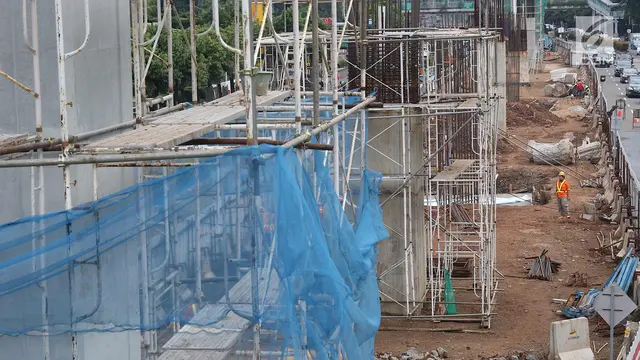 Konstruksi Layang Dihentikan, Proyek LRT Sepi Aktivitas