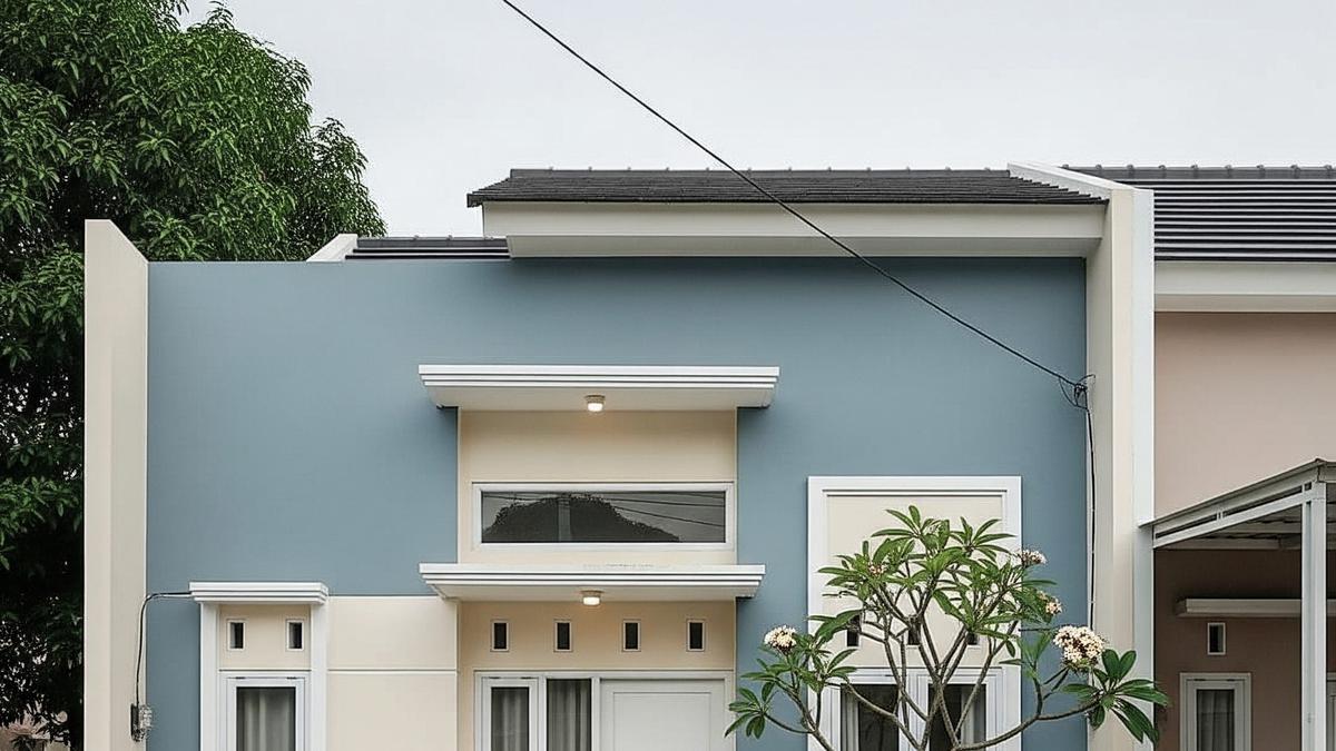 15 Kombinasi Warna Cat Rumah Sederhana Tapi Tampak Mewah, Hunian Minimalis Modern