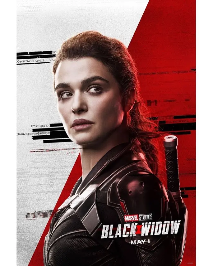 Rachel Weisz sebagai Melina Vostokoff di Black Widow. (Foto: Instagram @black.widow)