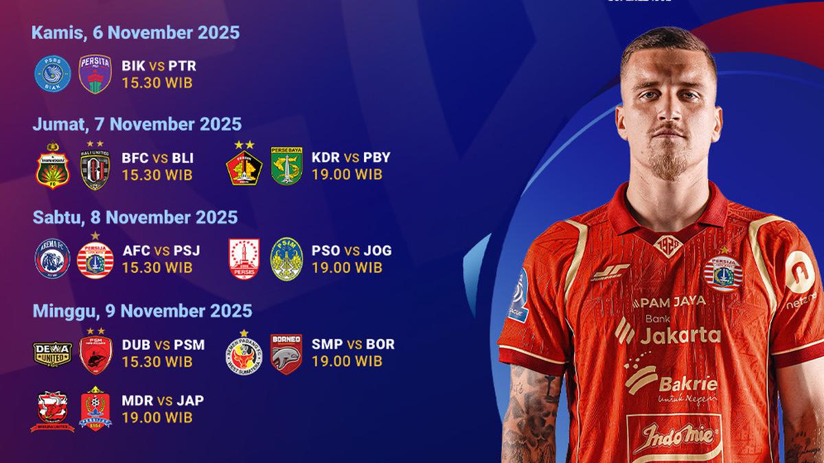 Jadwal Lengkap BRI Super League: Pekan Ke-12 Tayang Eksklusif di Vidio