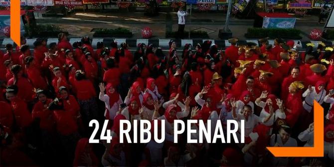 VIDEO: Aksi 24 Ribu Penari Rayakan HUT Kota Semarang