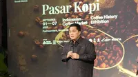 Menteri BUMN Erick Thohir resmikan pameran pasar kopi di Eropa.