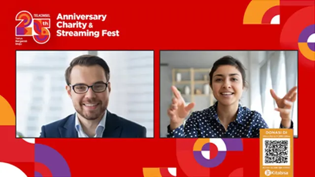 Ilustrasi acara streaming fest Telkomsel.