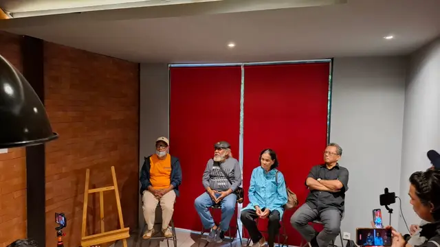 Suasana konferensi pers film Petrus di Jakarta Selatan, 2 Desember 2024. (Foto: Wayan Diananto)