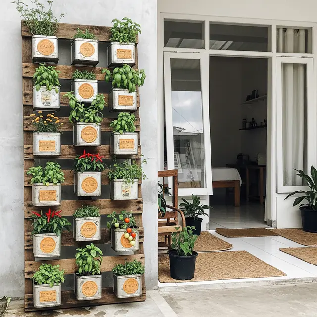 9 Desain Kebun Sayur Pakai Kaleng Biskuit Bekas, Solusi Kreatif Lahan Sempit