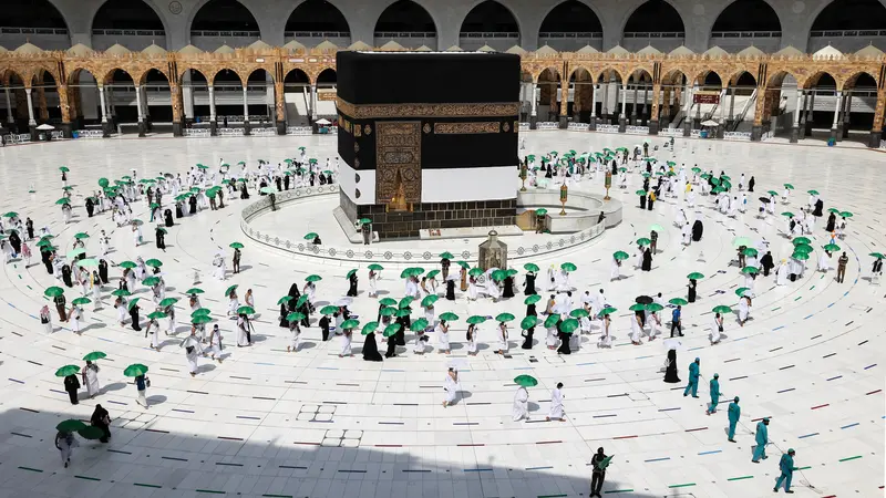 FOTO: Jemaah Mulai Rangkaian Ibadah Haji 2021