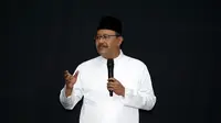 Wali Kota Pasuruan Saifullah Yusuf atau Gus Ipul saat kegiatan tarawih bersama di Gedung Kesenian Darmoyudho Kota Pasuruan, Jumat (29/3/2024). (Foto: Istimewa)