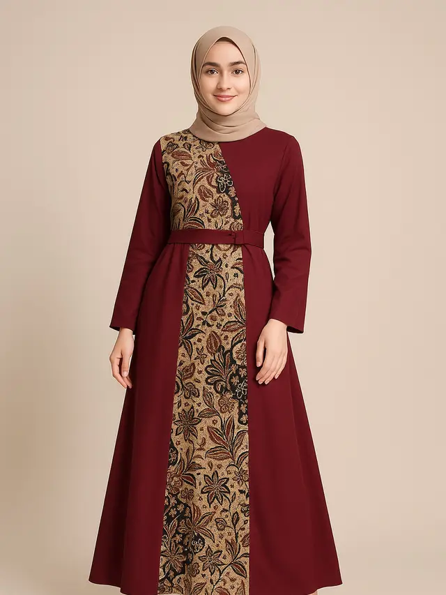Model Gamis Burgundy Terbaru yang Kasual dan Modis untuk Semua Usia