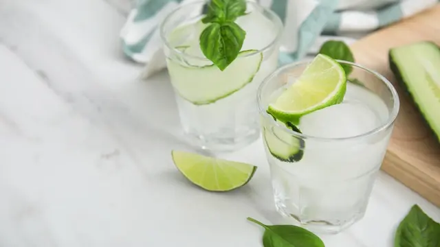 Ilustrasi koktail mojito
