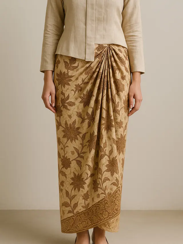 Model Bawahan Batik Rok Lilit (Wrap Skirt) (Foto: ChatGPT)