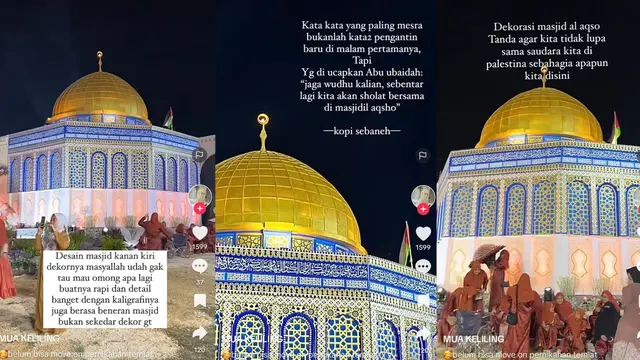 Pernikahan Mewah Bertema Palestina