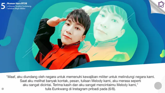 [Bintang] Momen Haru BTOB di Konser Terakhir Eunkwang Sebelum Wajib Militer