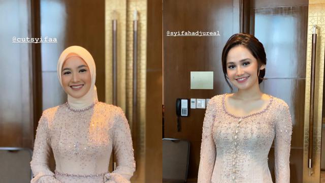 Potret Penampilan Para Bridesmaid di Acara Pernikahan Lesty Kejora dan Rizky Billar. (Sumber: Instagram/guginugraha)