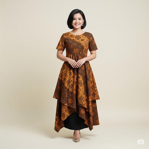 9 Model Gaun Batik Pesta Mewah untuk Acara Spesial, Cocok untuk Semua Usia