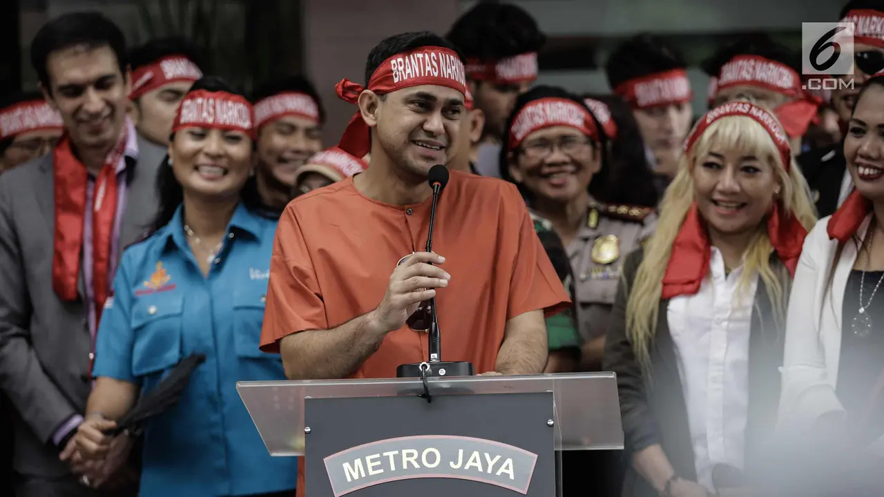 Sejumlah Artis dan Produser Deklarasikan Antinarkoba di Polres Jakarta Selatan