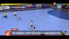 Anggota Timnas bola tangan, Apriliani,  mengamuk di babak kedua pertandingan penyisihan Grup B Asian Games dengan membobol gawang Malaysia sebanyak enam kali.