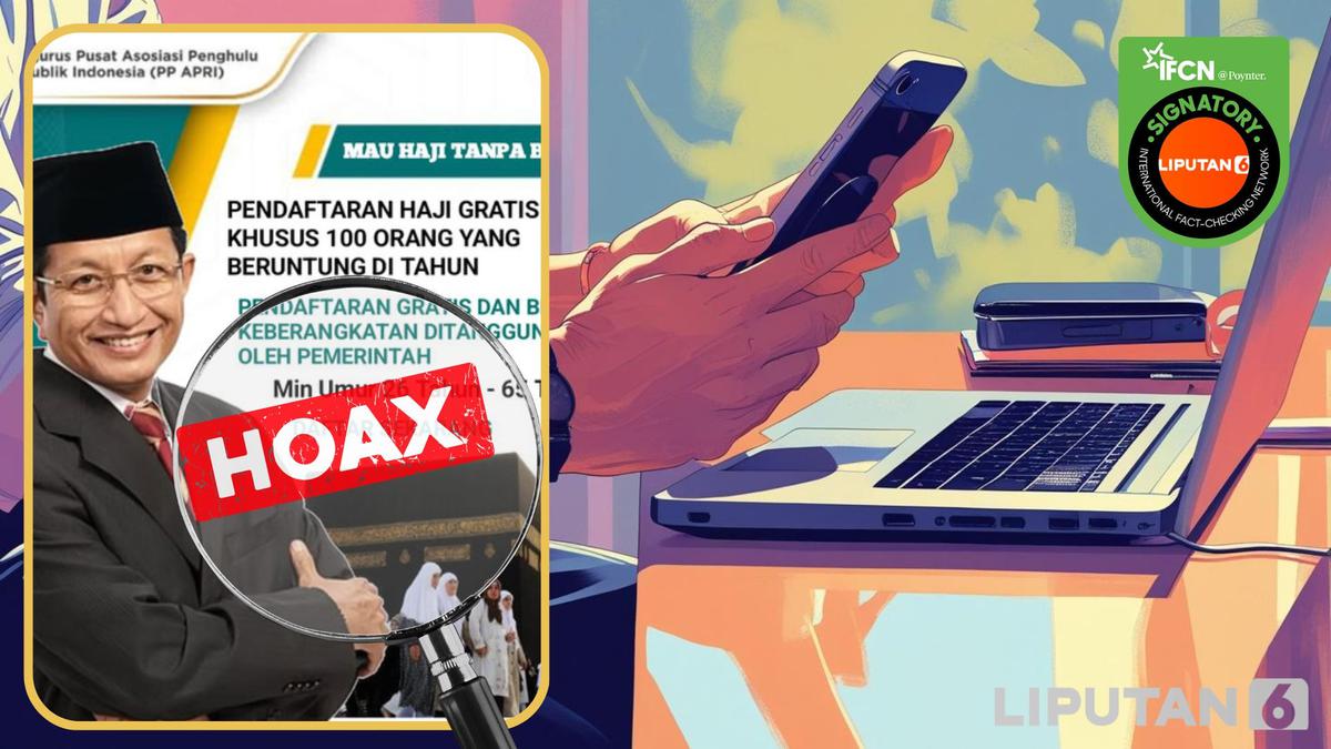 Cek Fakta: Hoaks Tautan Pendaftaran Undian Haji Gratis dari Kemenag
