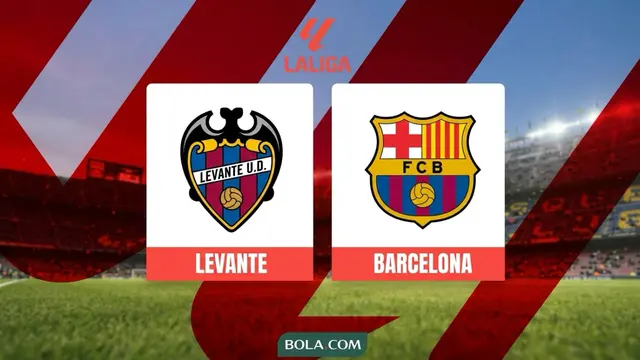 Ilustrasi Levante Vs Barcelona, Liga Spanyol