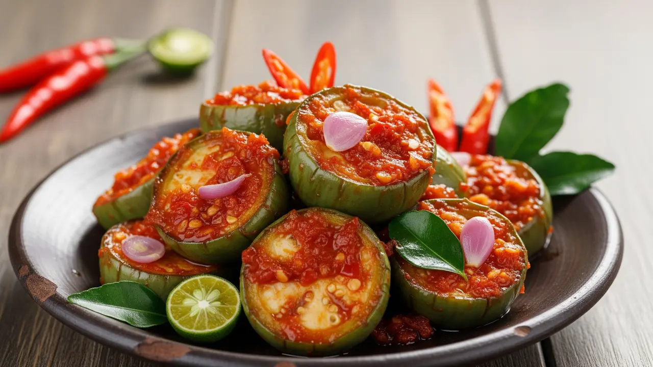 Tumis Terong Bulat Pedas