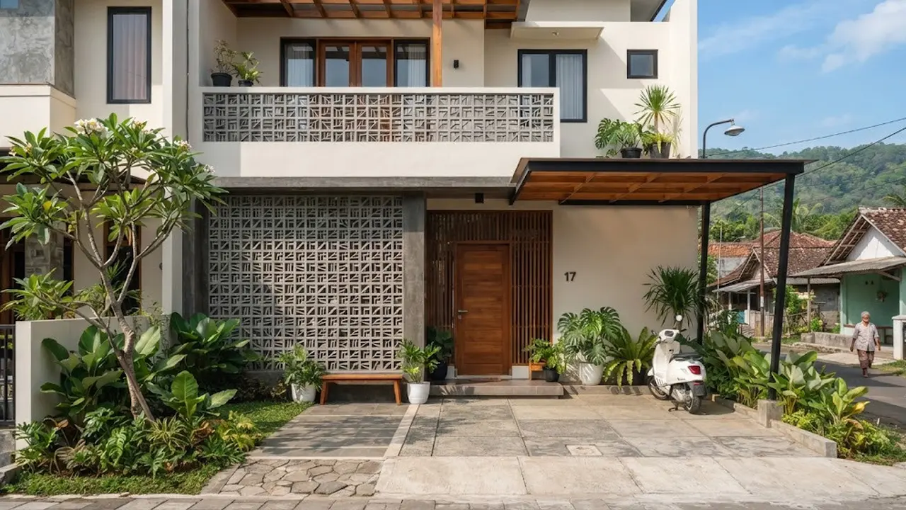 Model lubang angin rumah yang fungsional sekaligus mempercantik fasad