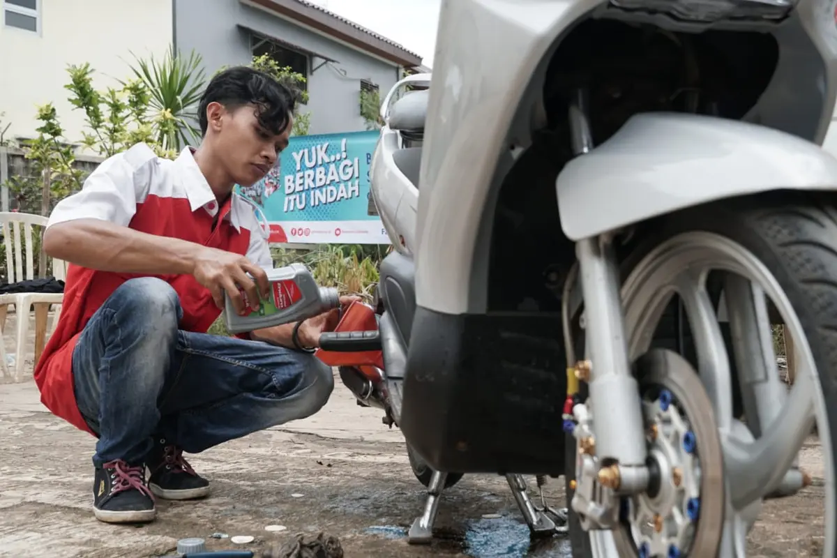 Pertamina Lubricant Berikan layanan Ganti Oli Gratis Untuk Korban Banjir (Ist)