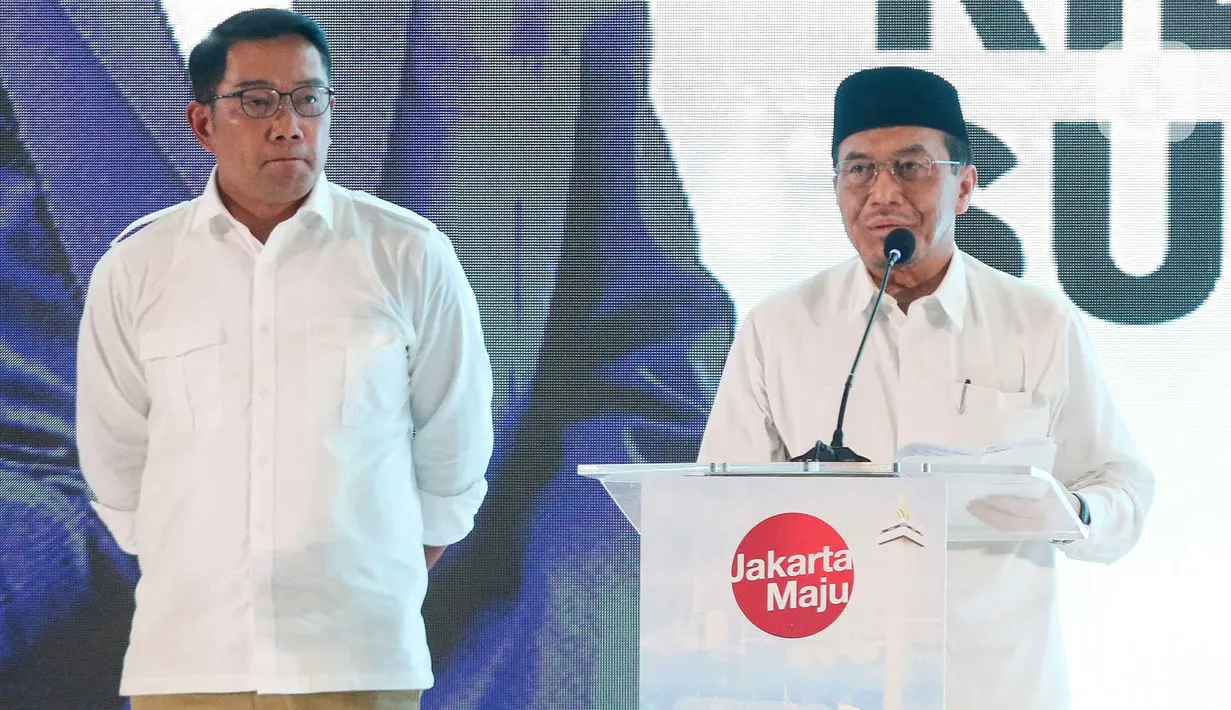 Ada sebanyak 12 partai yang diwakili sekretaris jenderalnya masing-masing dalam pembacaan deklarasi. (Liputan6.com/Herman Zakharia)