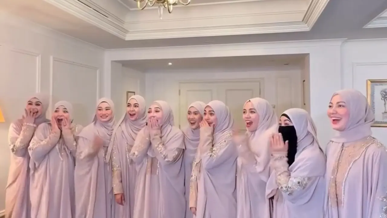 Selebritis Tanah Air Jadi Bridesmaid Pernikahan Selebgram Dara Arafah di Madinah