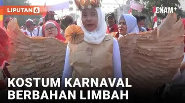 Momen kemerdekaan masih terus dirayakan masyarakat Indonesia. Ribuan warga ikuti karnaval kemerdekaan di Cipondoh, Kota Tangerang. Selain memakai baju tradisional, warga juga mengenakan kostum yang terbuat dari limbah kertas dan plastik.