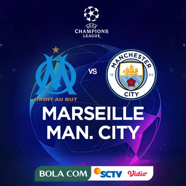 Liga Champions - Marseille Vs Manchester City