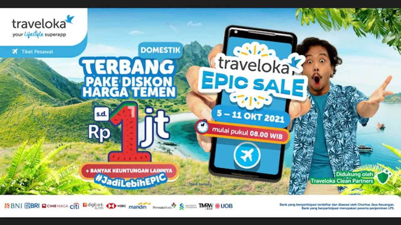 EPIC Sale Traveloka Tebar Promo Meriah Tiket Pesawat, Siap Hunting?