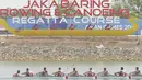 Tim dayung Indonesia saat berlaga pada Asian Games di JSC Lake Jakabaring, Sumatera Selatan, Jumat (24/8/2018). Tim dayung persembahkan emas ke sembilan untuk Indonesia. ANTARA FOTO/INASGOC/Nova Wahyudi/nym/18