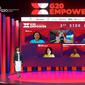 Dua menteri beberkan peran penting perempuan di hadapan delegasi G20 empower 2022. (Liputan6.com/Pramita Tristiawati)