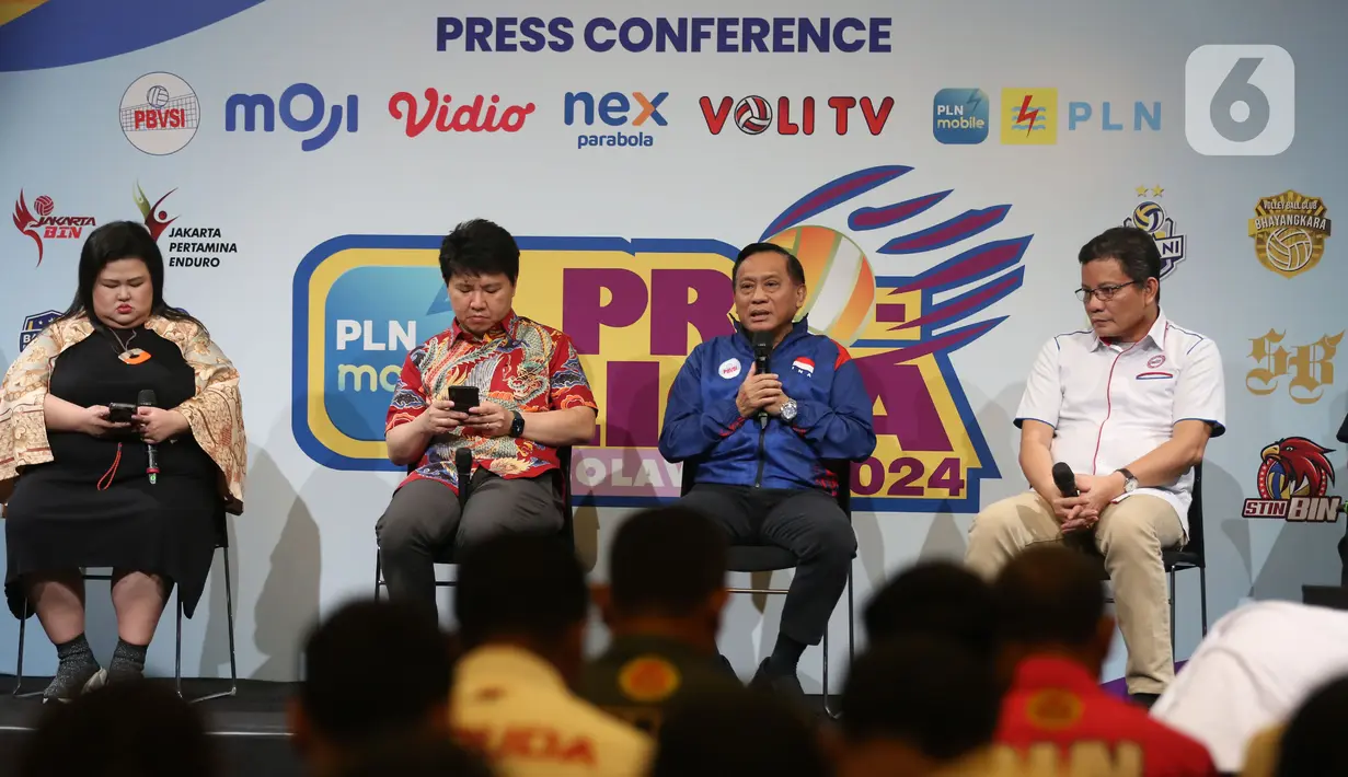 Menurut Ketua Umum PP PBVSI Imam Sudjarwo, hadirnya Garuda Jaya dan Jakarta Livin Mandiri akan menjadi warna baru perhelatan Proliga. (Liputan6.com/Helmi Fithriansyah)