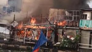 Kebakaran di Kapuk Muara