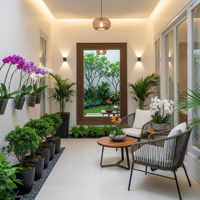 Ide Teras Rumah Cluster Sempit tapi Tetap Elegan dan Rapi