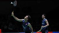 Fajar Alfian/Muhammad Rian Ardianto di Japan Open 2023. (PBSI)