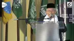 Saat menghadiri peringatan Hari Santri Nasional di Palangkaraya, Kalimantan Tengah. Ma'ruf Amin menolak tua dan masih bersemangat untuk menjadi calon wakil presiden.